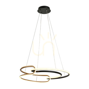 Czarna Lampa Wisząca Casar LED