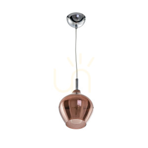 Lampa Wisząca Azzardo AMBER MILANO 1 Miedziany