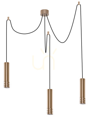 Lampa Wisząca Azzardo LOCUS L 3 Złoty