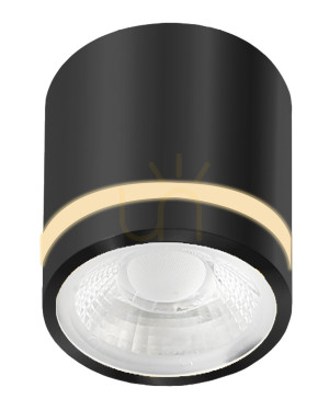 Downlight Azzardo VICI IP44 12W CCT SWITCH Czarny