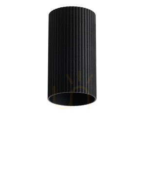 Klosz Azzardo LUCAS RIBBED TUBE 9 Czarny