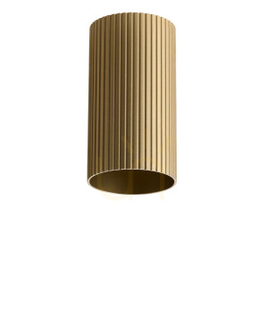 Klosz Azzardo LUCAS RIBBED TUBE 9 Złoty