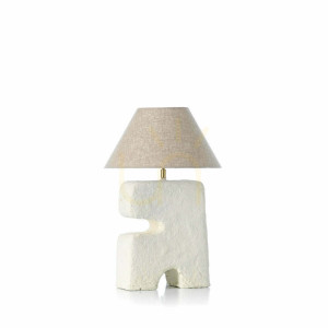 Lampa stołowa BAZAR BIZAR Handmade Table Lamps szara 35 cm