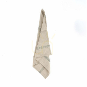 Serwetka Lint Biscuit Natural Black 45x45 cm Table Linen