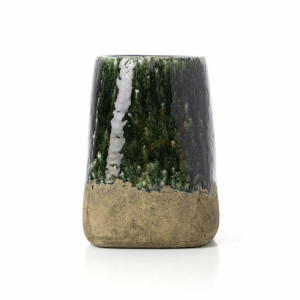 Doniczka stożkowa Moss Concrete Green L 21x21x29 cm Planters