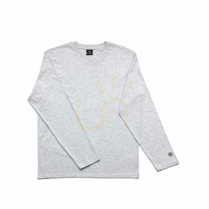 T-shirt Checkerboard L/S Heather Grey M