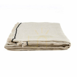 Obrus Tuscany Natural Black 150x300 cm Table Linen
