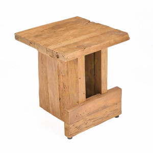 Taboret Suku Block Natural 40x40x45 cm