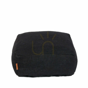 Pufa BAZAR BIZAR Pouffe Black 60x60x25 cm