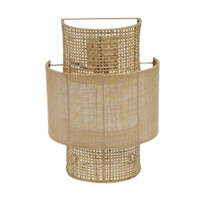 Kinkiet Bolly Jute Natural M Wall Lamps