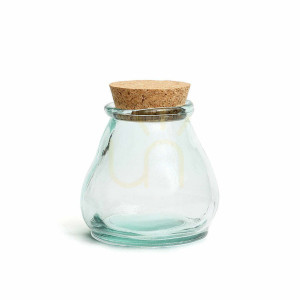Szklany słoik Belly Blue M 12 cm
