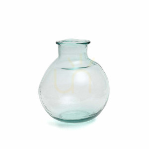 Wazon szklany Yugang Blue Glass Collection 25x25x31 cm