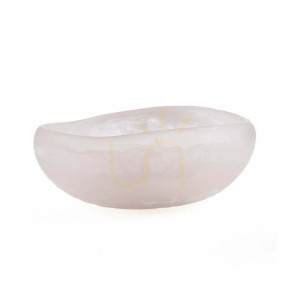 Miska z żywicy organiczna różowo-biała L Bowls