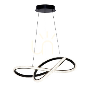 Czarna Lampa Wisząca Almera LED