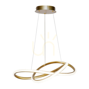 Złota Lampa Wisząca Almera LED