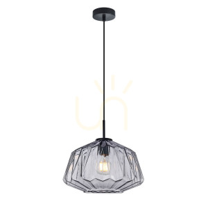 Czarna Lampa Wisząca Antita E27