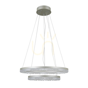 Srebrna Lampa Wisząca Barlo LED