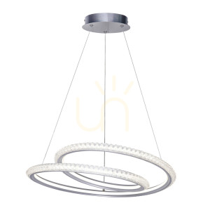 Srebrna Lampa Wisząca Kortia LED