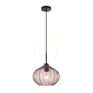 Czarna Lampa Wisząca Pansol E27