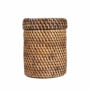 Koszyczek wiklinowy naturalny brąz 9x9x12 cm Baskets