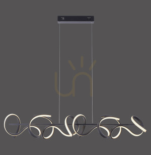 Lampa Wisząca CURLS 19033-18 Czarny 4xLED