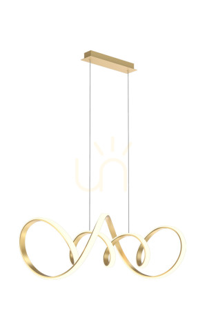 Lampa wisząca Toronto złota 7095-0115 Aviano