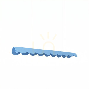 Lampa wisząca BISCUIT 100 błękitna LED 3000K