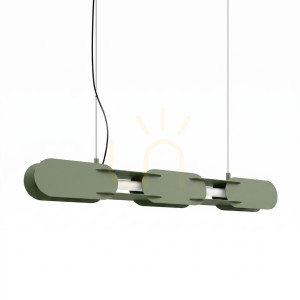 Lampa wisząca CHAIN 91 zielona oliwka LED 3000K