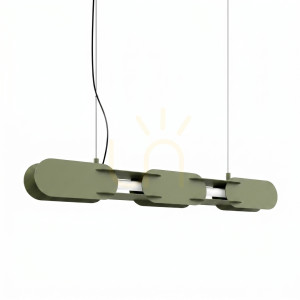 Lampa wisząca CHAIN 91 zielona oliwka LED 4000K