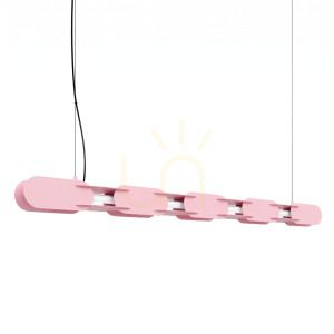 Lampa wisząca CHAIN 158 różowa LED 3000K