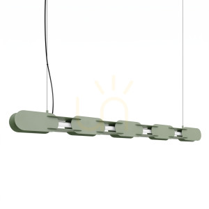 Lampa wisząca CHAIN 158 zielona oliwka LED 3000K