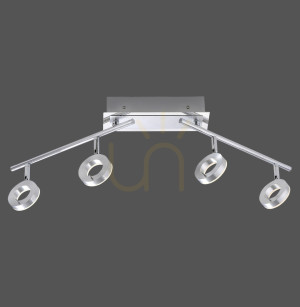 Plafon SILEDA 6786-96 Srebrny 4xLED