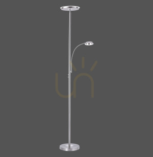 Lampa Podłogowa HANS 11709-55 Srebrny 2xLED