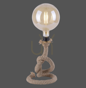 Lampa Stołowa ROPE 15480-18 Czarny 1xE27