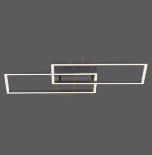 Plafon IVEN 14140-18 Czarny 2xLED