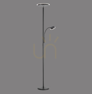 Lampa Podłogowa HANS 11709-18 Czarny 2xLED