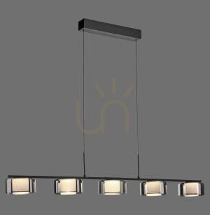 Lampa Wisząca RIKA 2116-18 Czarny 5xLED