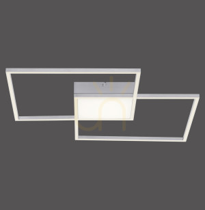 Plafon ASMIN 14712-55 Srebrny 3xLED