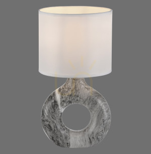 Lampa Stołowa CARARA 14193-15 Szary 1xE27