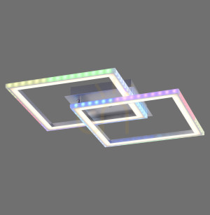 Plafon FELIX60 14634-55 Srebrny 2xLED