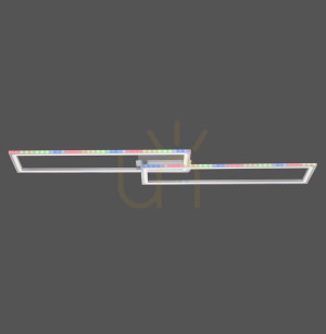 Plafon FELIX60 14635-55 Srebrny 2xLED