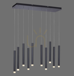 Lampa Wisząca BRUNO 15206-18 Czarny 10xLED