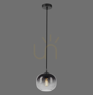 Lampa Wisząca ZEA 15420-18 Czarny 1xE27