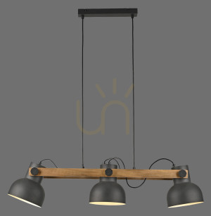 Lampa Wisząca CUP 2.0 15743-18 Czarny 3xE27