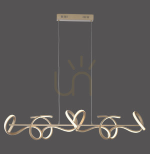 Lampa Wisząca CURLS 19033-60 Mosiądz 4xLED