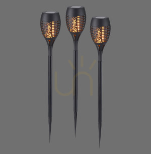 Lampa Ogrodowa FACKEL-SOL 19106-18-3 Czarny 1xLED
