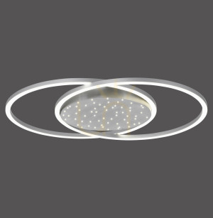 Plafon YUKI 6025-55 Srebrny 3xLED