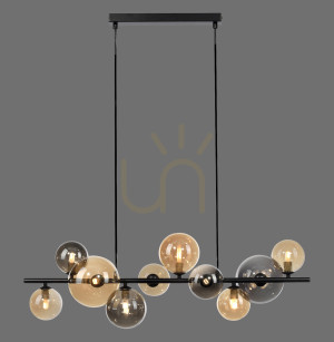 Lampa Wisząca POPSICLE 2583-18 Przydymiony 10xG9