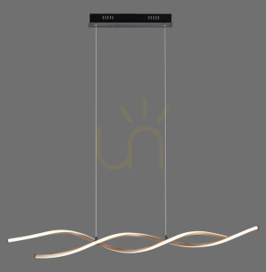 Lampa Wisząca POLINA 9142-18 Czarny 2xLED