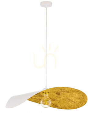 Lampa wisząca Sigma LEAF biało-złota 61 cm 41921